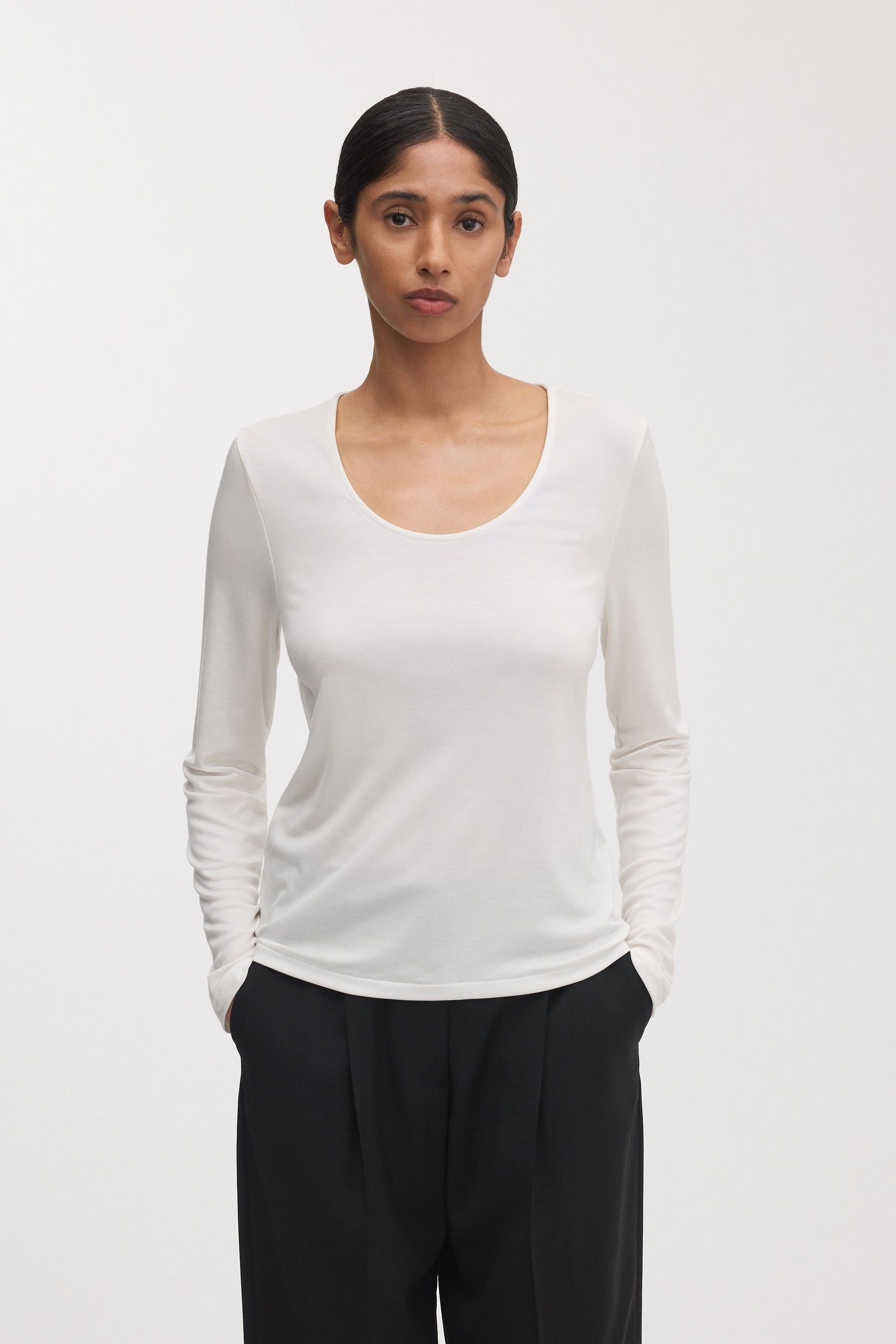 The Long Sleeve Scoop Neck Top