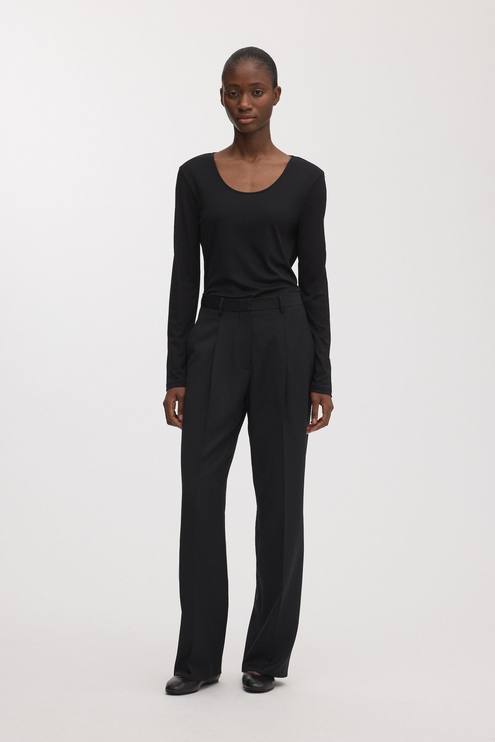 The Long Sleeve Scoop Neck Top