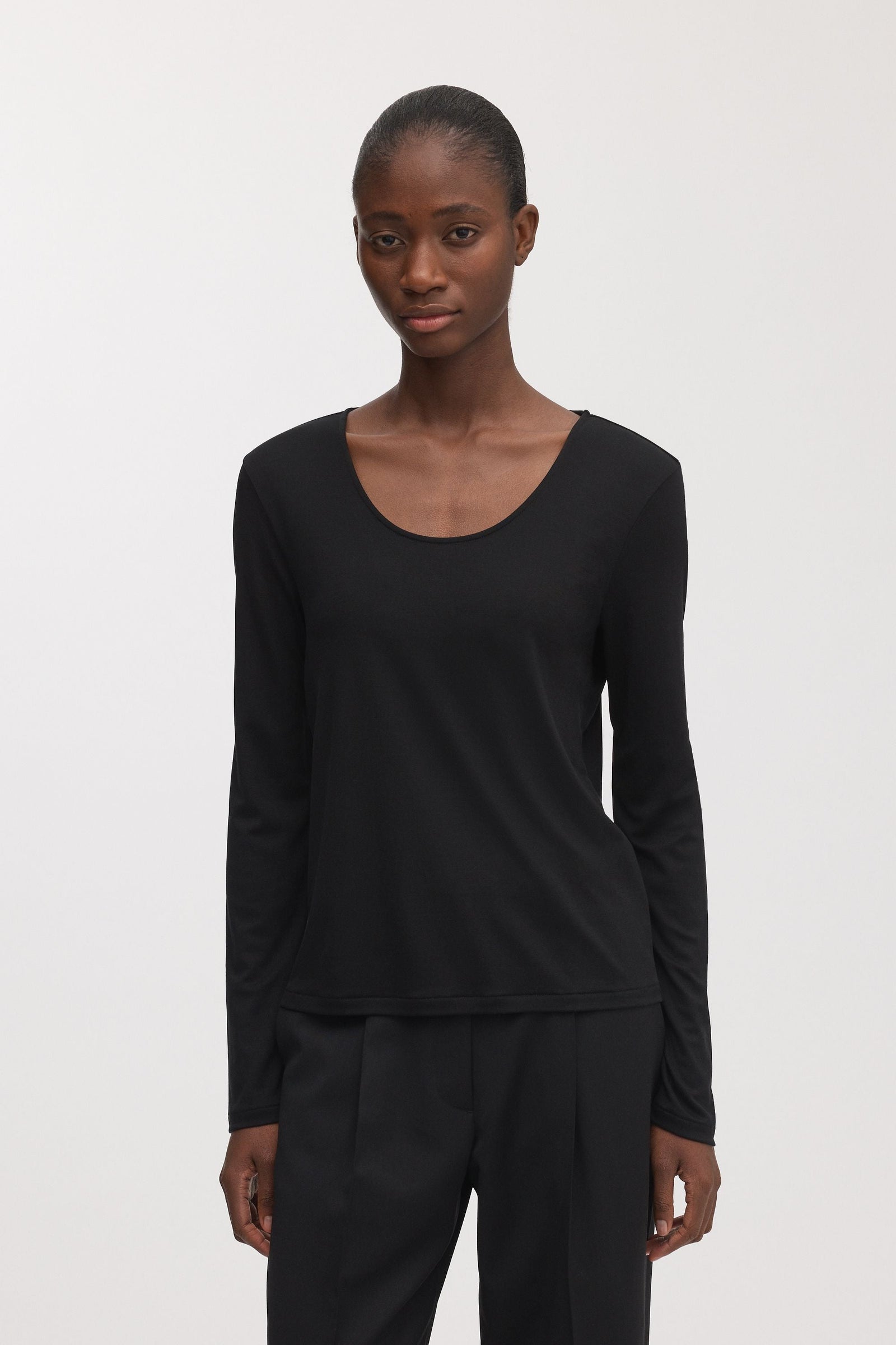 The Long Sleeve Scoop Neck Top