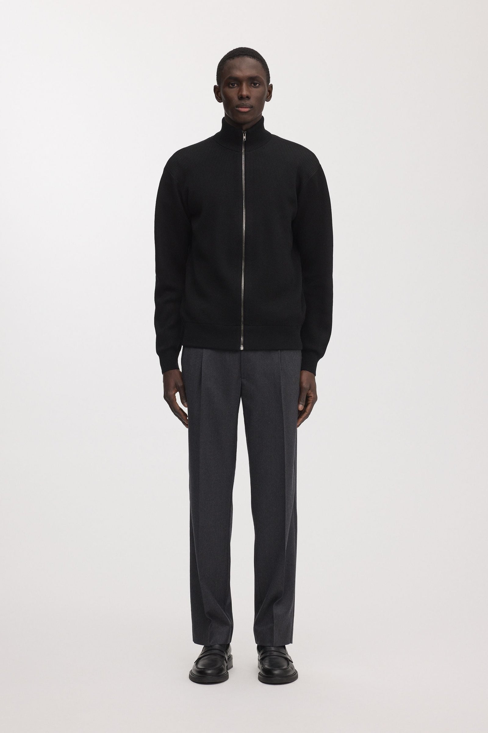 The Merino Zip Cardigan