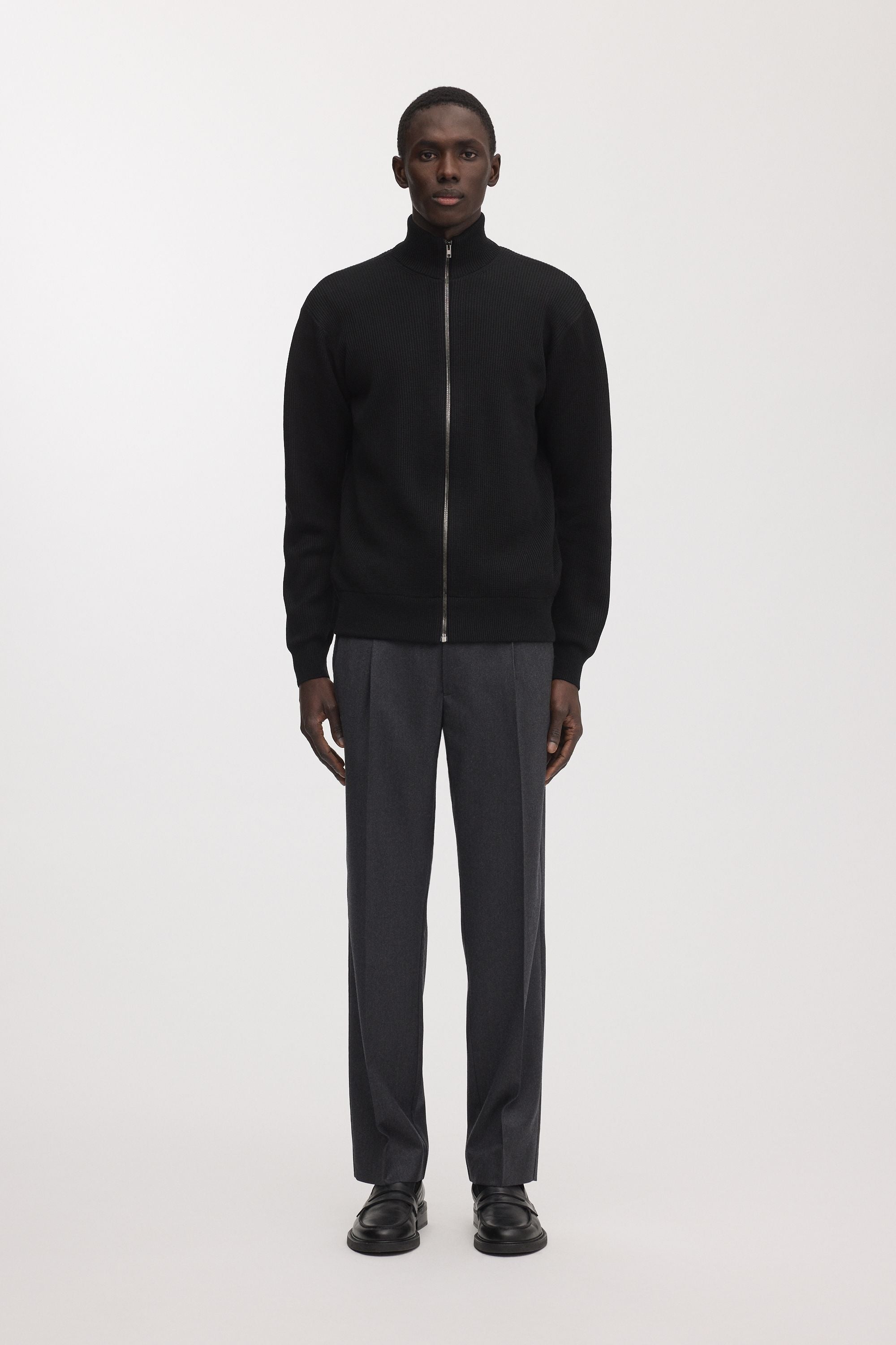 The Merino Zip Cardigan