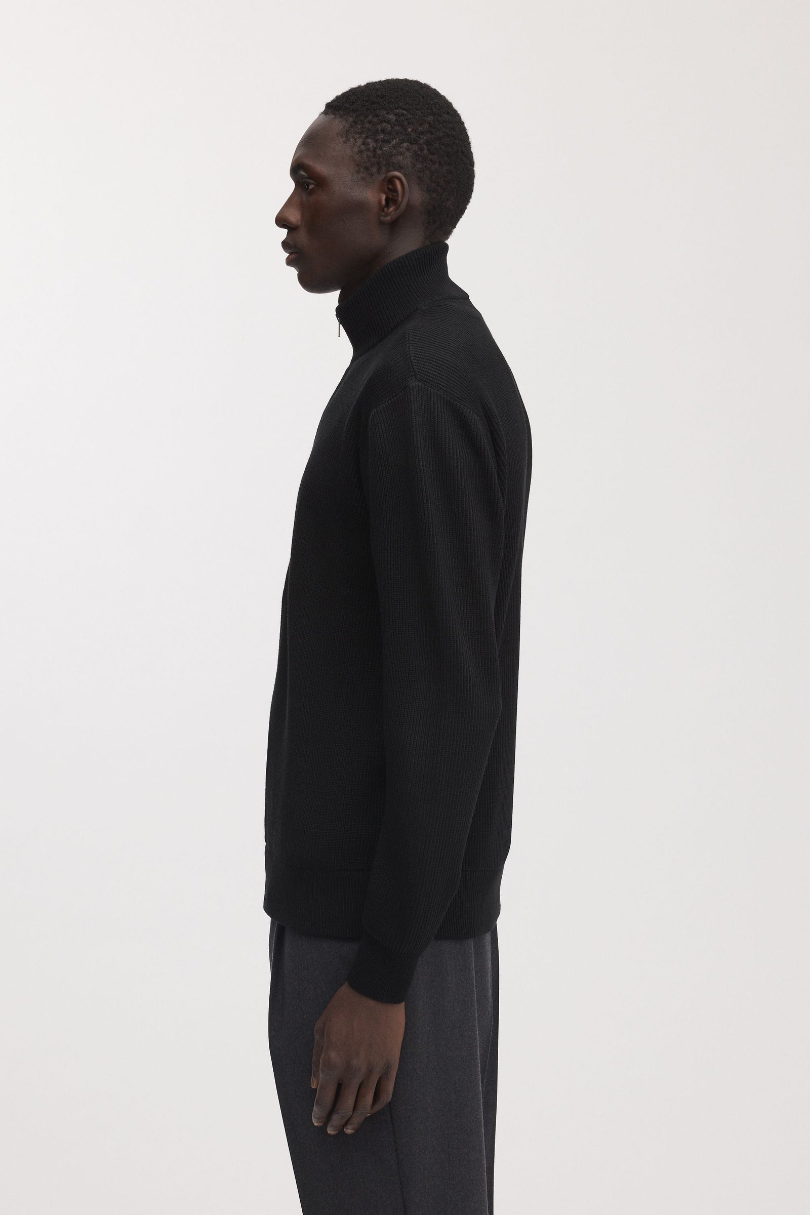 The Merino Zip Cardigan