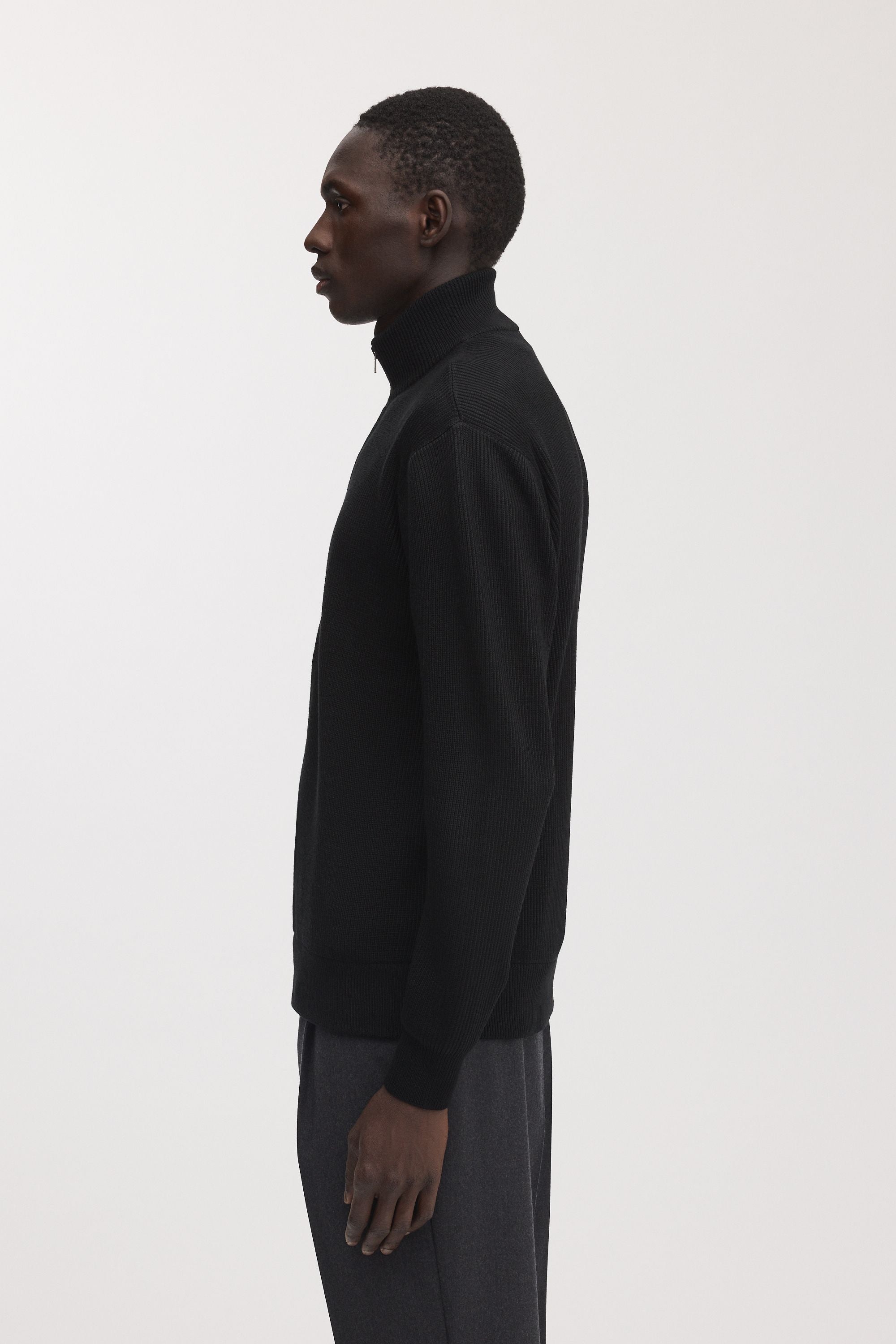 The Merino Zip Cardigan