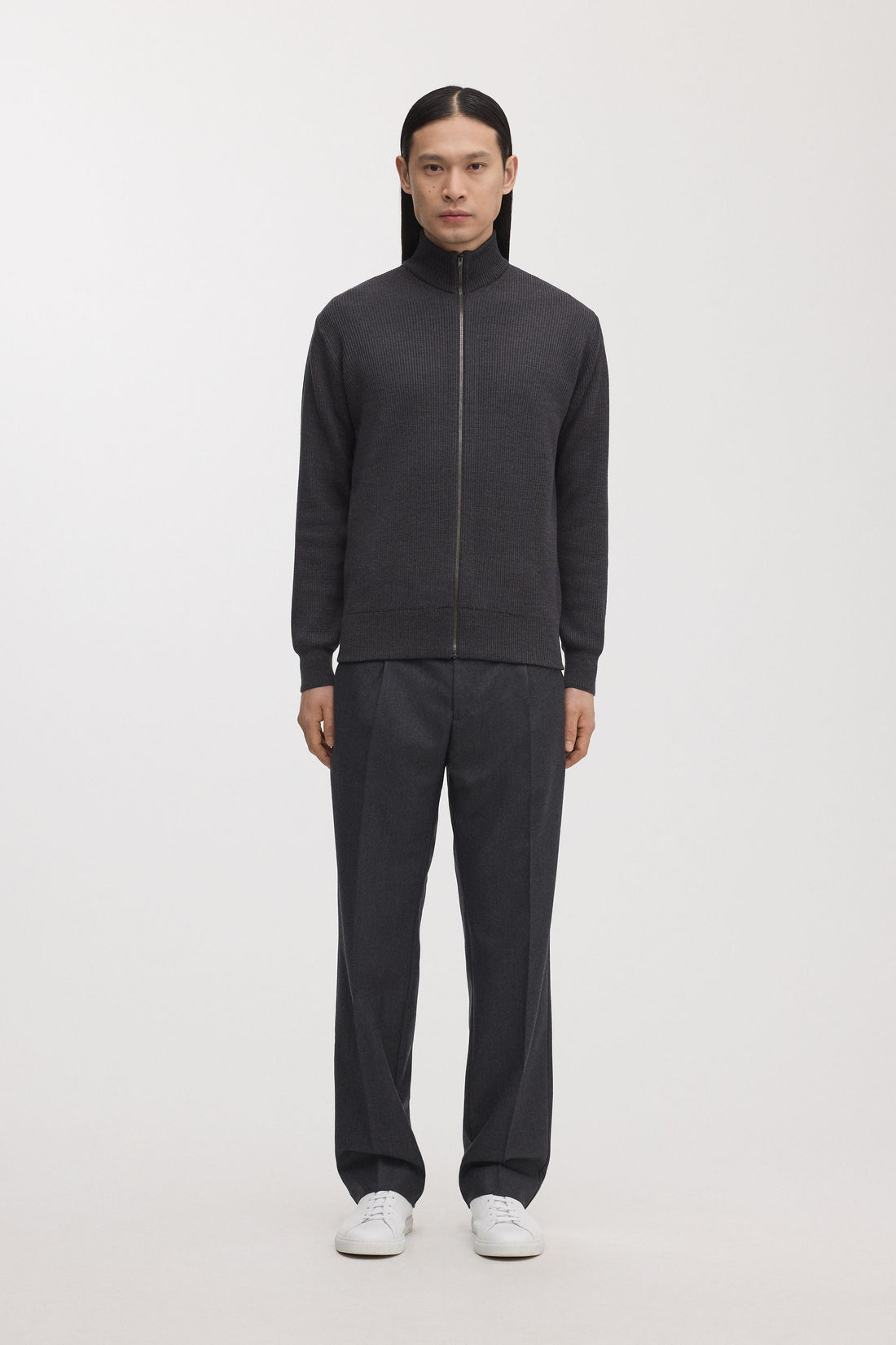 The Merino Zip Cardigan