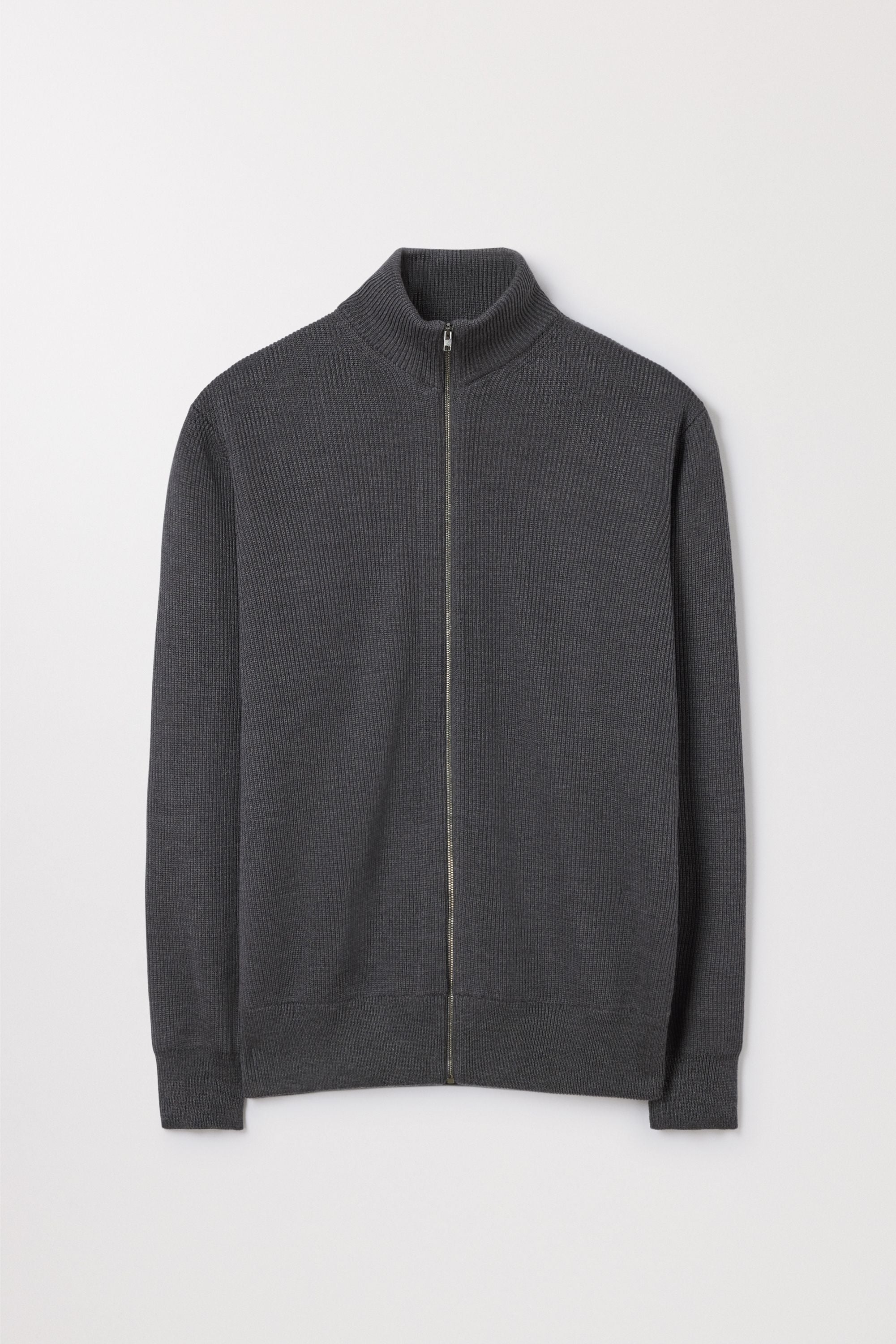 The Merino Zip Cardigan