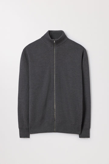 The Merino Zip Cardigan