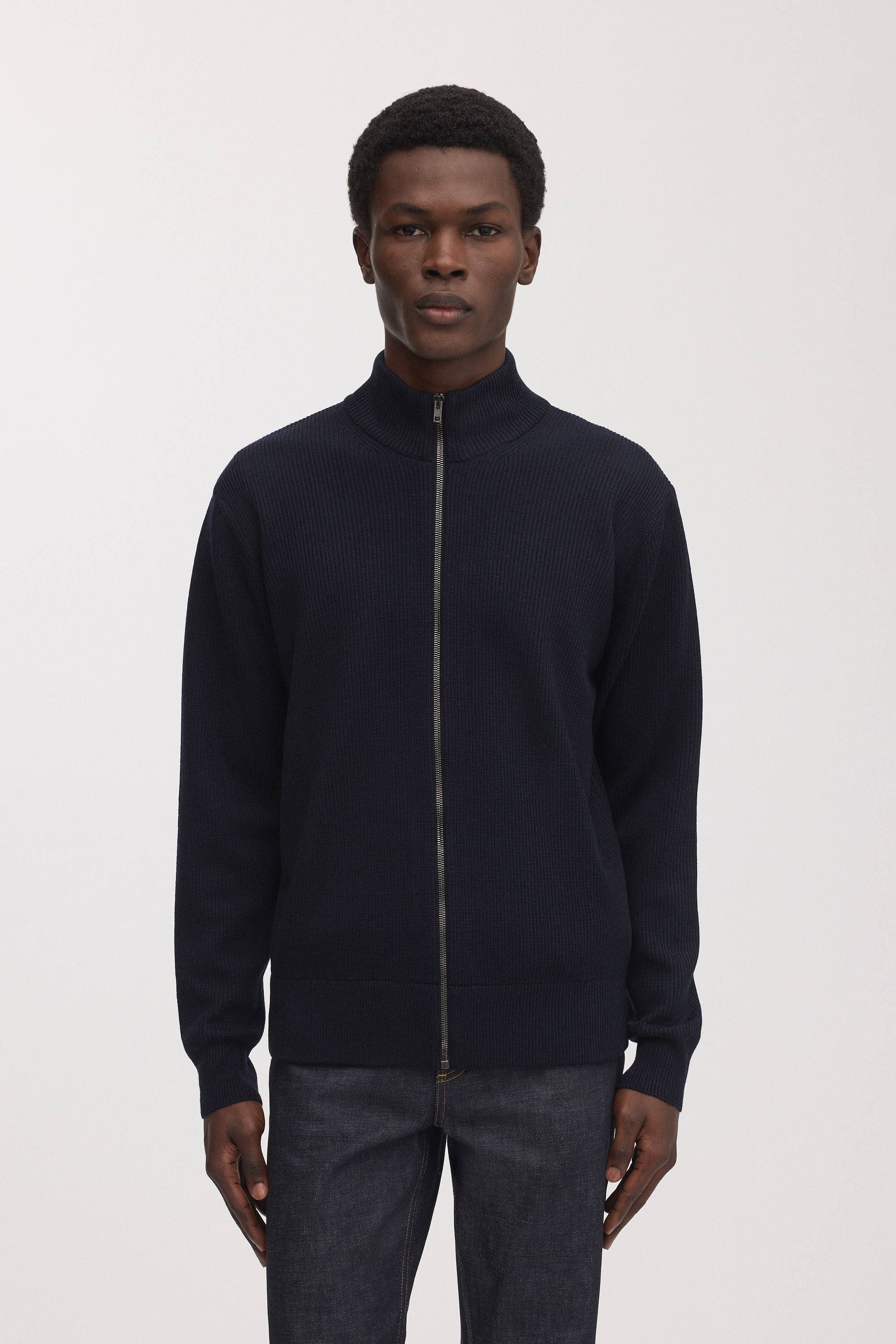 The Merino Zip Cardigan