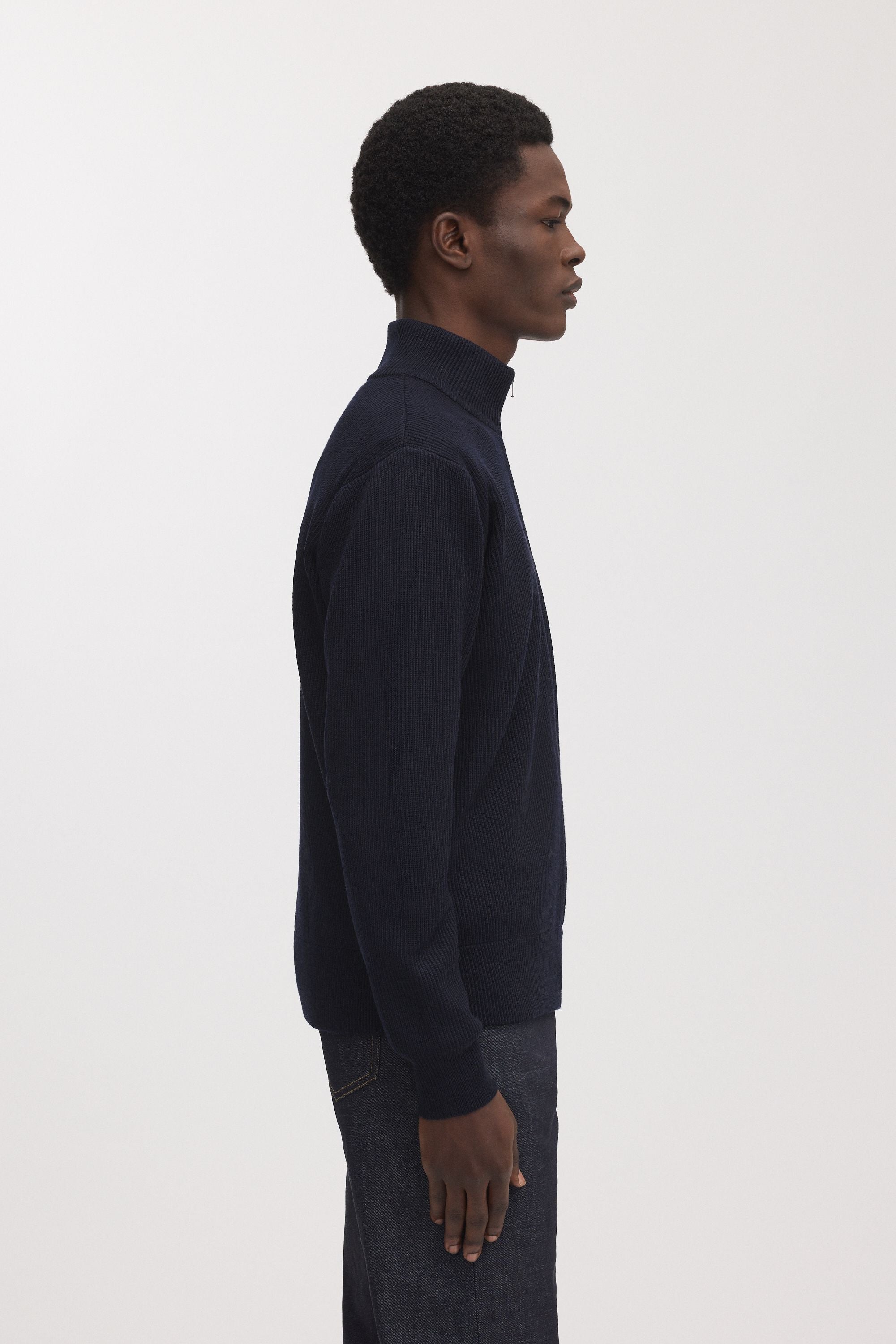 The Merino Zip Cardigan