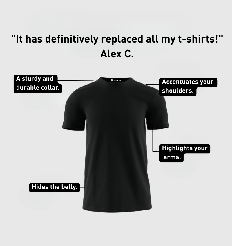 Le Tee - shirt Tech - Noir - Fincut Men