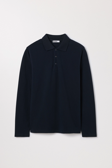 Long Sleeve Pique Polo