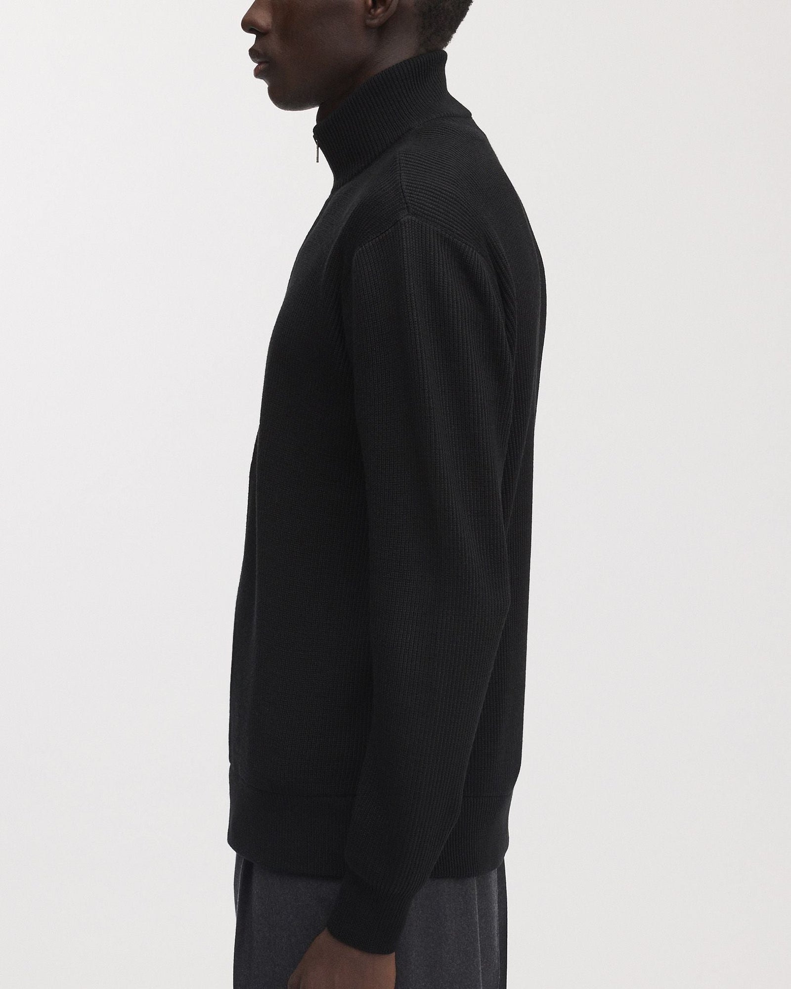 The Merino Zip Cardigan