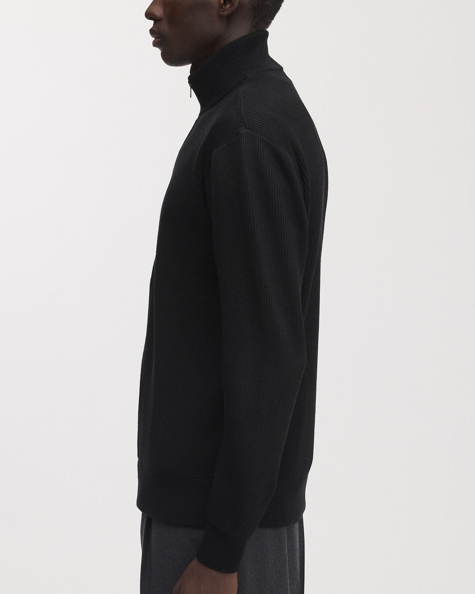 The Merino Zip Cardigan